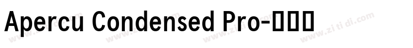 Apercu Condensed Pro字体转换